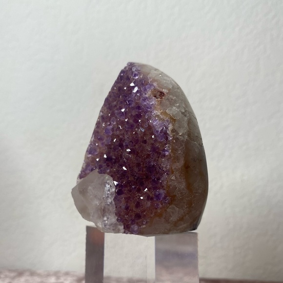 Druzy Amethyst Flame with Calcite ๐ฅ๐ค๐ฅ - Picture 3 of 4